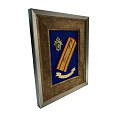  Рамка-коллаж с символикой «Следственный комитет» , погоном майор,  лентой «За верность традициям» 