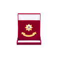 Знак-орден «Долг, честь, слава» в барх.коробке с лентой «За успешное сотрудничество»