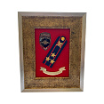Рамка-коллаж с символикой «Полиция» , погоном полковник,  лентой «За верность традициям» 