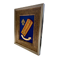 Рамка-коллаж с символикой «Следственный комитет» , погоном полковник,  лентой «За верность традициям» 