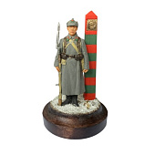 Оловянный солдатик 85 мм. Рядовой пограничных войск НКВД, 1939 г. (зима)